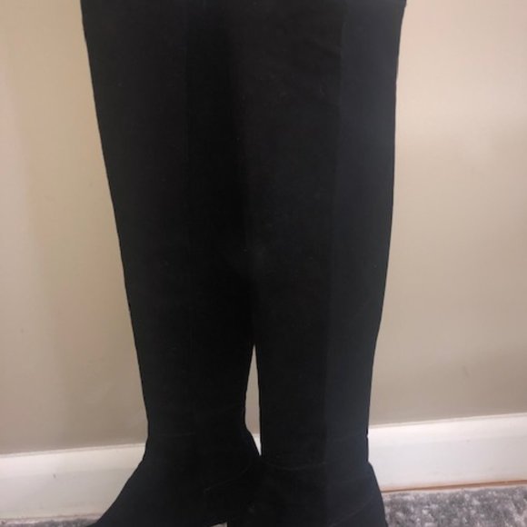 STUART WEITZMAN Gillian Suede Knee-High Boots - Picture 5 of 8
